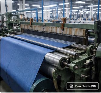 Textile factory production floor for global B2B fabric sourcing and RFQ matching